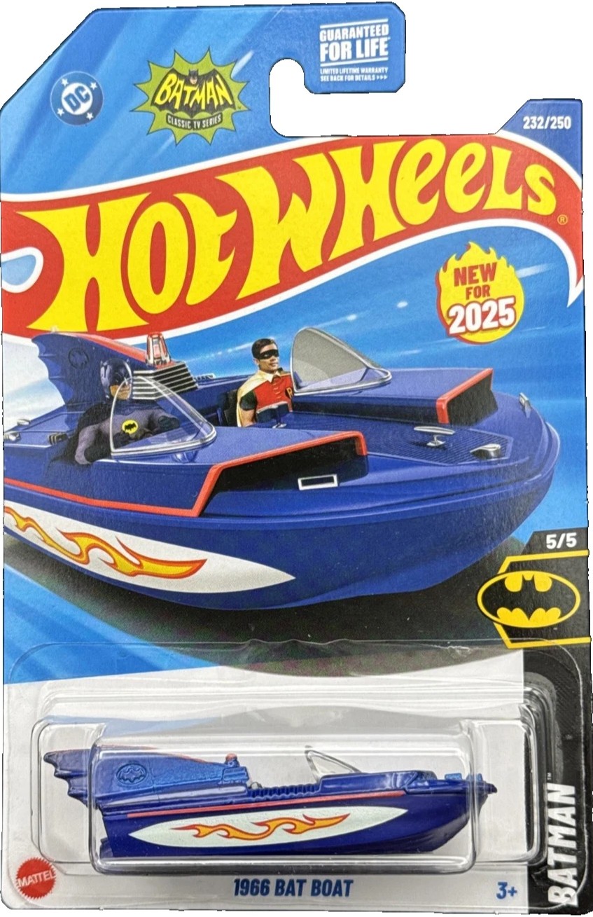 2025 Hot Wheels 1966 Bat Boat (First Edition)
