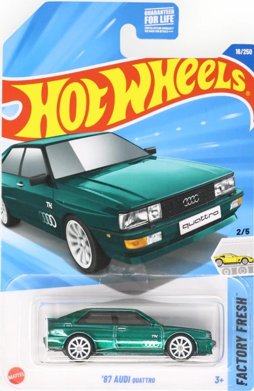 2025 Hot Wheels '87 Audi Quattro (Super Treasure Hunt)
