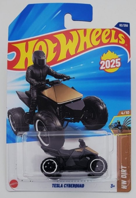 2025 Hot Wheels Tesla Cyberquad (First Edition)