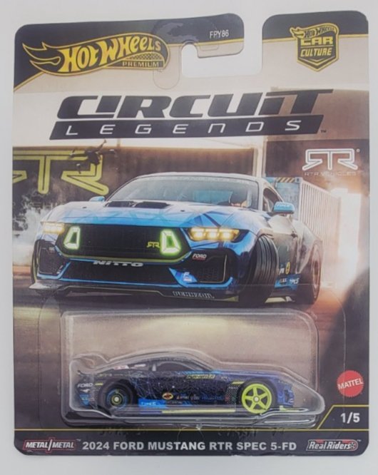 2025 Hot Wheels 2024 Ford Mustang RTR Spec 5-FD