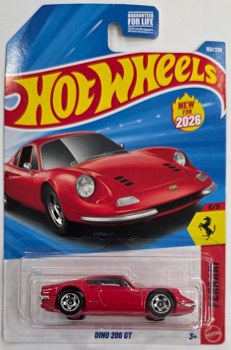 2026 Hot Wheels Dino 206 GT (First Edition)