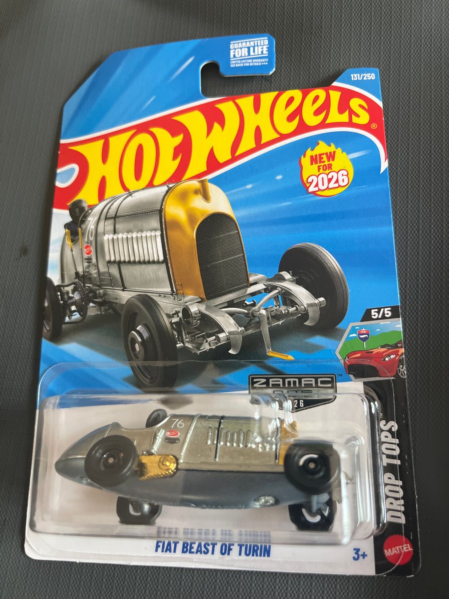 2026 Hot Wheels Fiat Beast of Turin (ZAMAC)