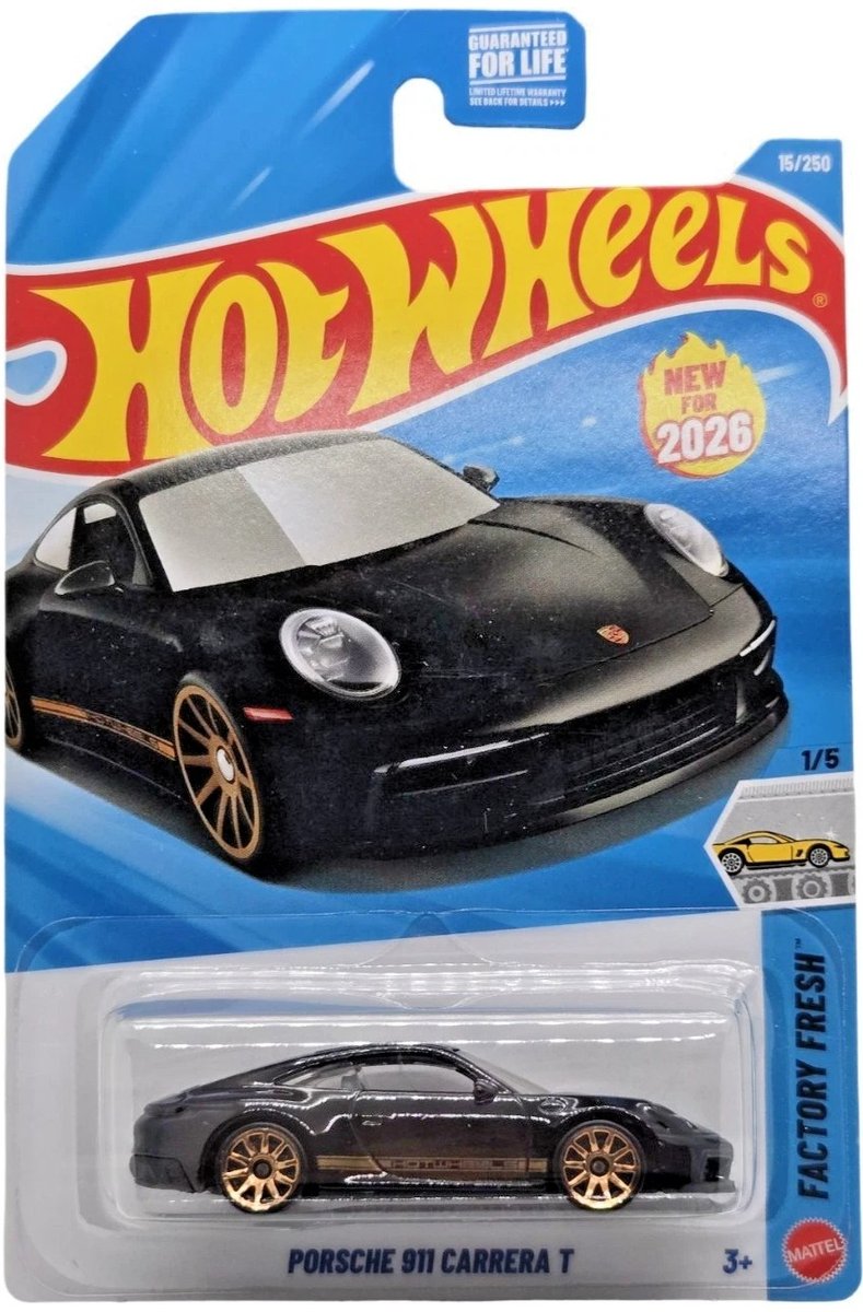 2026 Hot Wheels Porsche 911 Carrera T (First Edition)