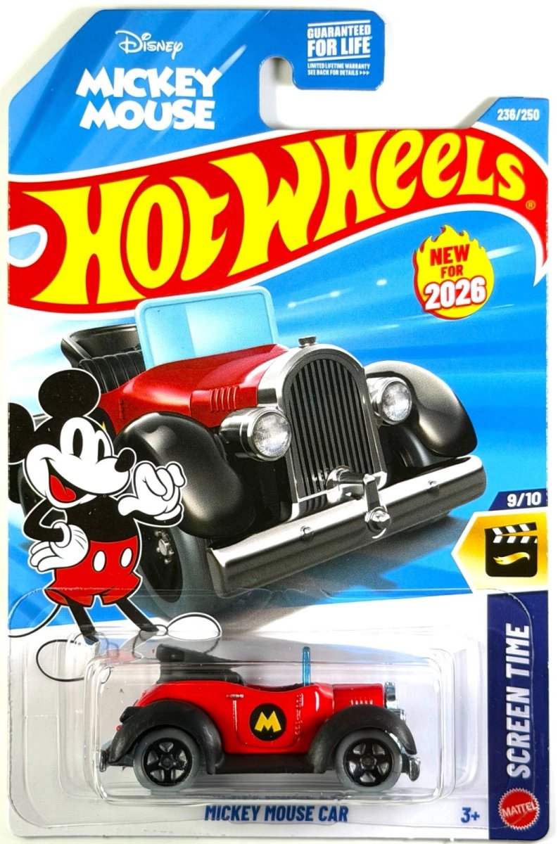 2026 Hot Wheels Mickey Mouse Car (First Edition)