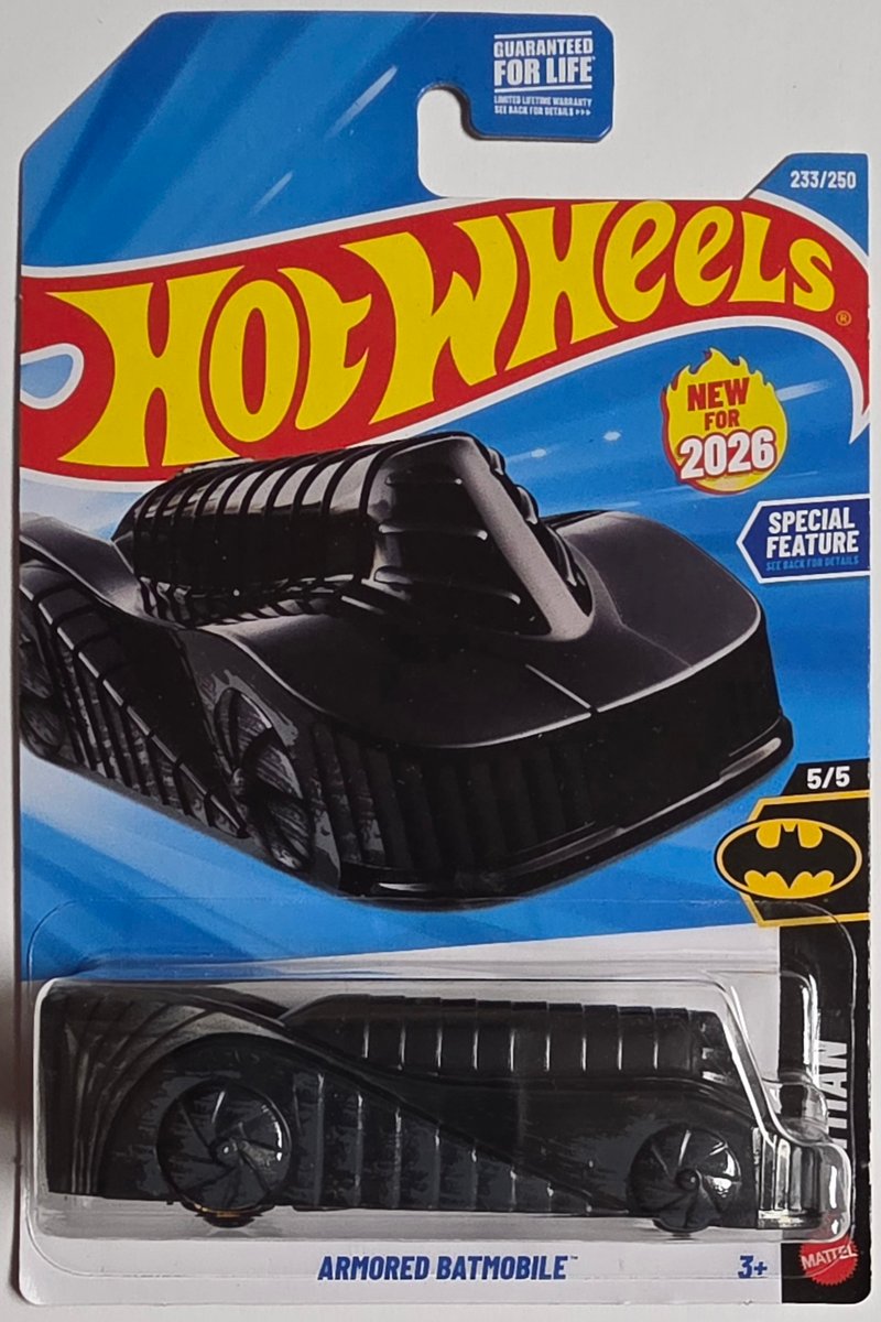 2026 Hot Wheels Armored Batmobile (First Edition)