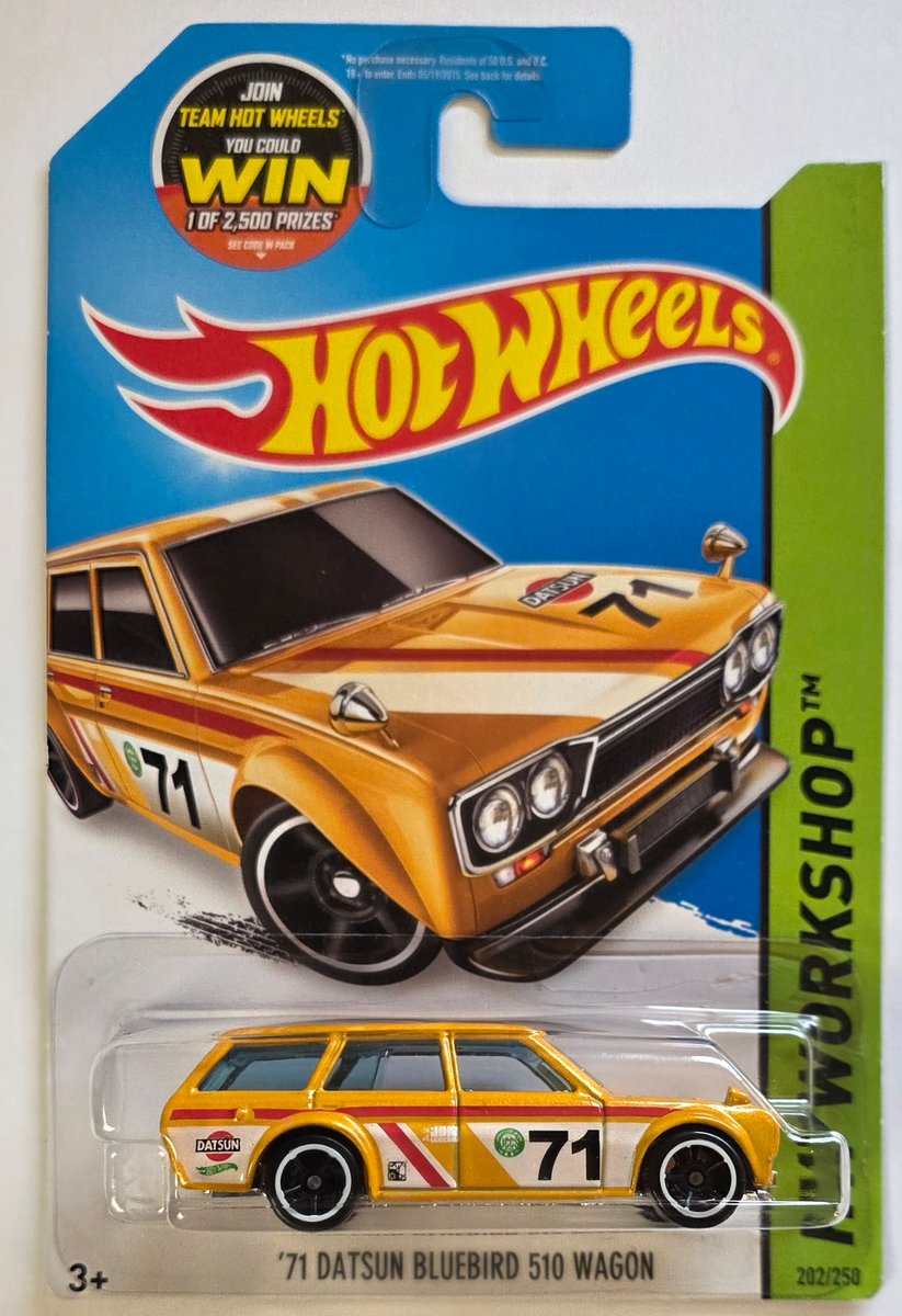 2015 Hot Wheels '71 Datsun Bluebird 510 Wagon