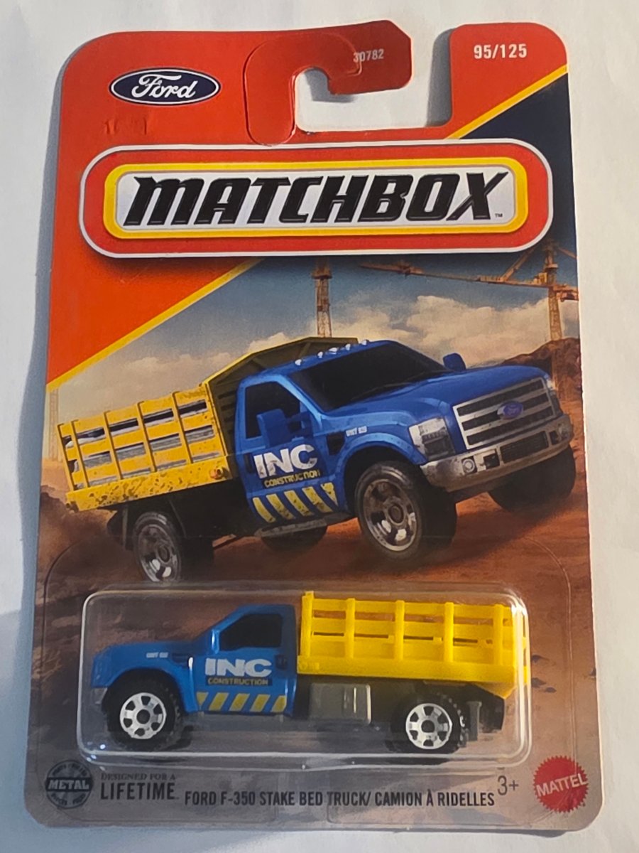 2024 Matchbox Ford F-350 stake bed truck