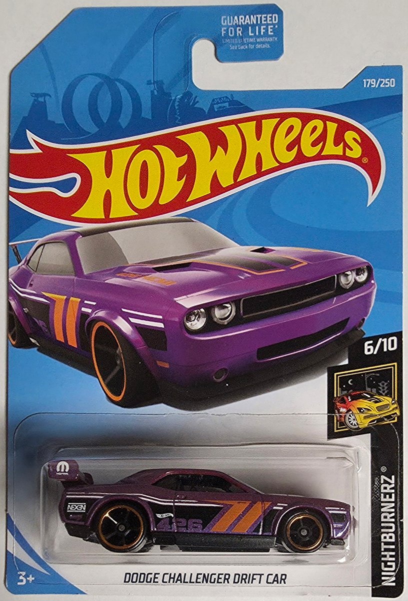 2019 Hot Wheels Dodge Challenger Drift Car