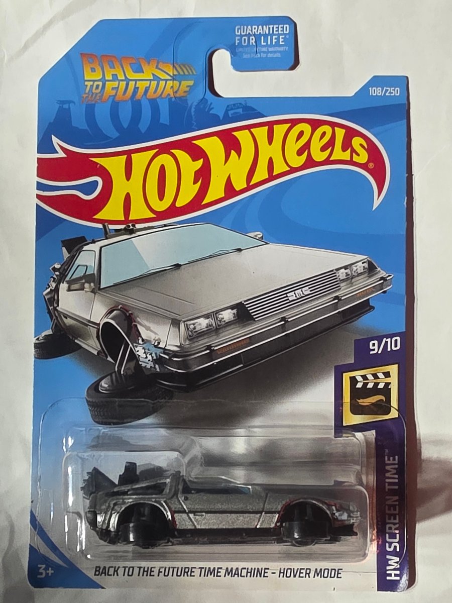 2019 Hot Wheels Back to the Future Time Machine - Hover Mode