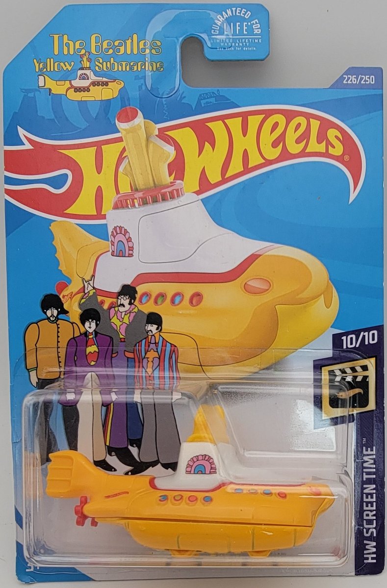2020 Hot Wheels The Beatles Yellow Submarine (Treasure Hunt)