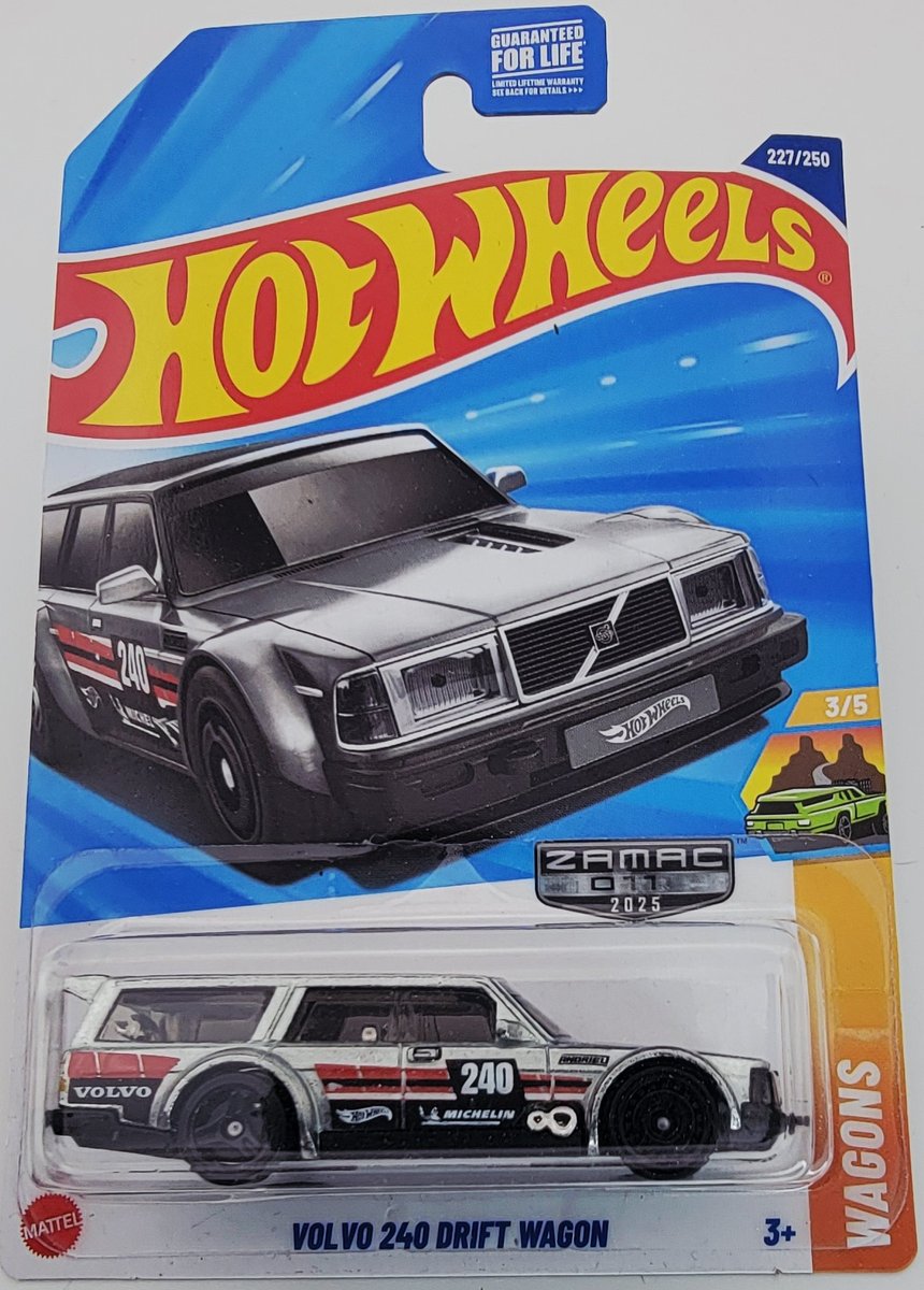2025 Hot Wheels Volvo 240 Drift Wagon (Zamac)