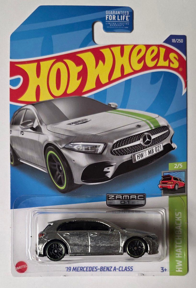 2022 Hot Wheels '19 Mercedes-Benz A-Class (Zamac)
