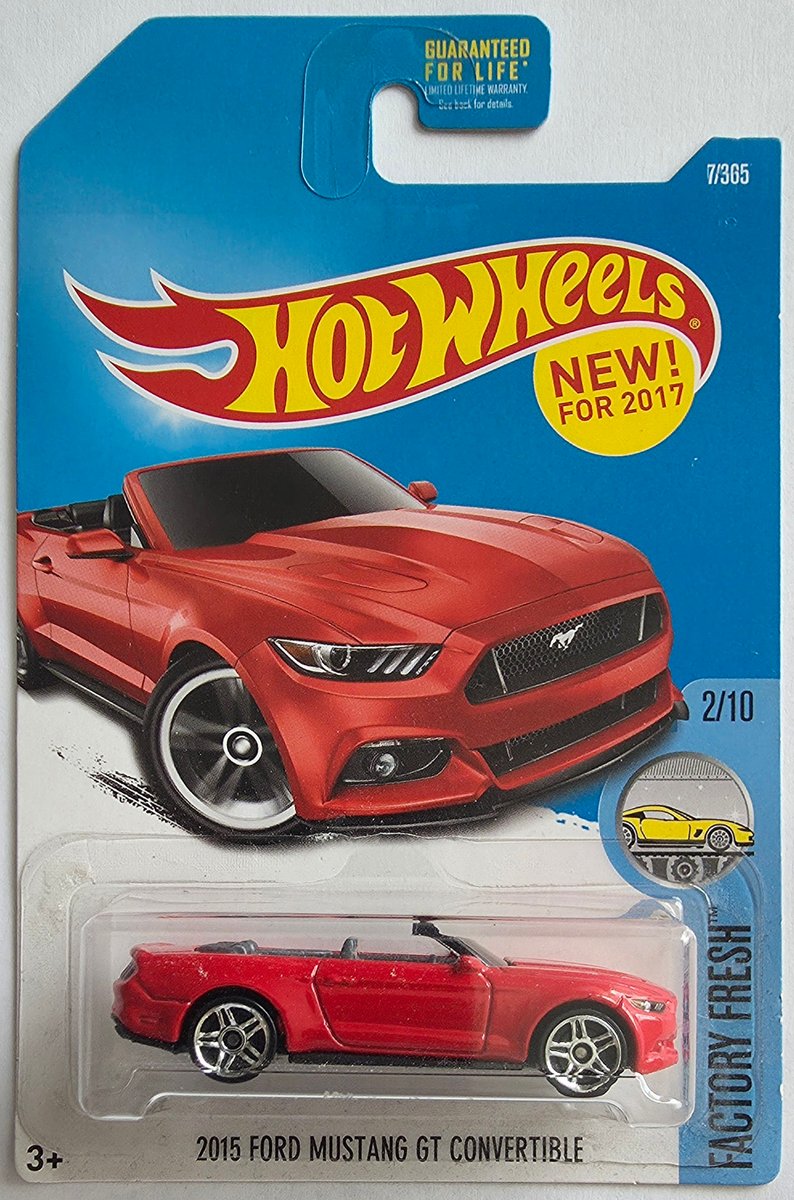 2017 Hot Wheels 2015 Ford Mustang GT Convertible