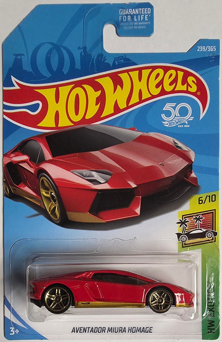 2018 Hot Wheels Aventador Miura Homage