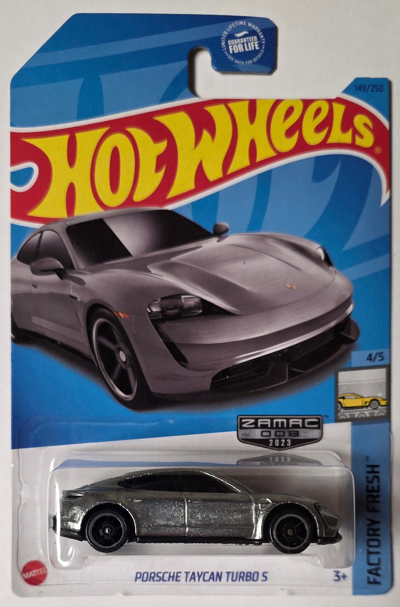 2023 Hot Wheels Porsche Taycan Turbo S (Zamac)