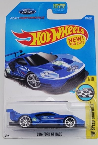 2017 Hot Wheels 2016 Ford GT Race (First Edition)