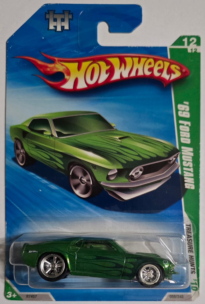 2010 Hot Wheels '69 Ford Mustang (Super Treasure Hunt)