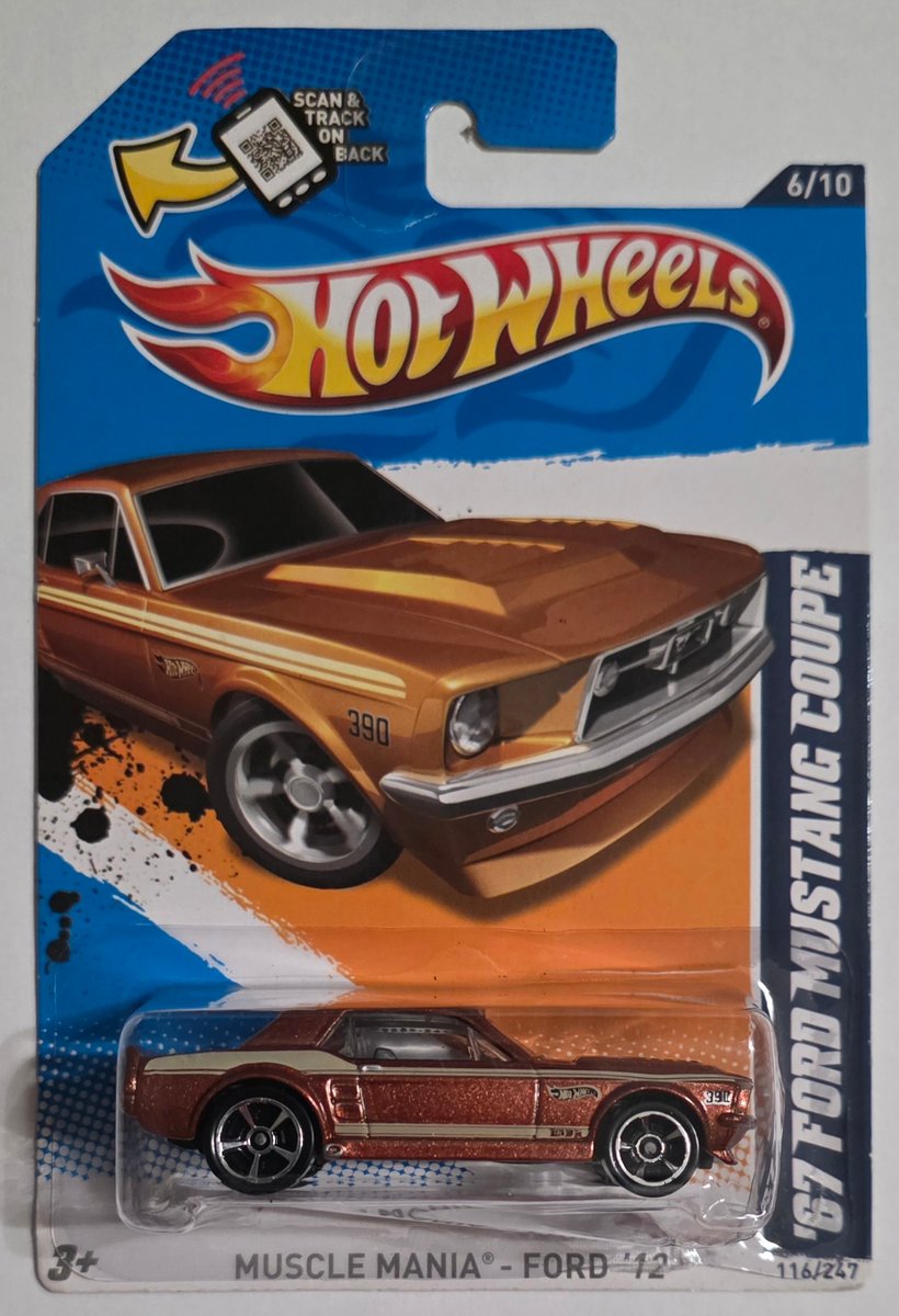 2012 Hot Wheels '67 Ford Mustang Coupe