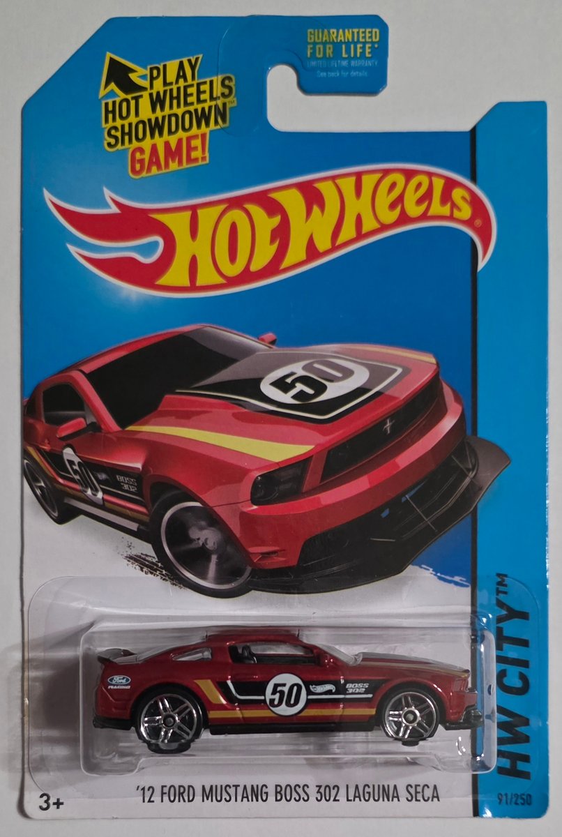 2014 Hot Wheels '12 Ford Mustang Boss 302 Laguna Seca