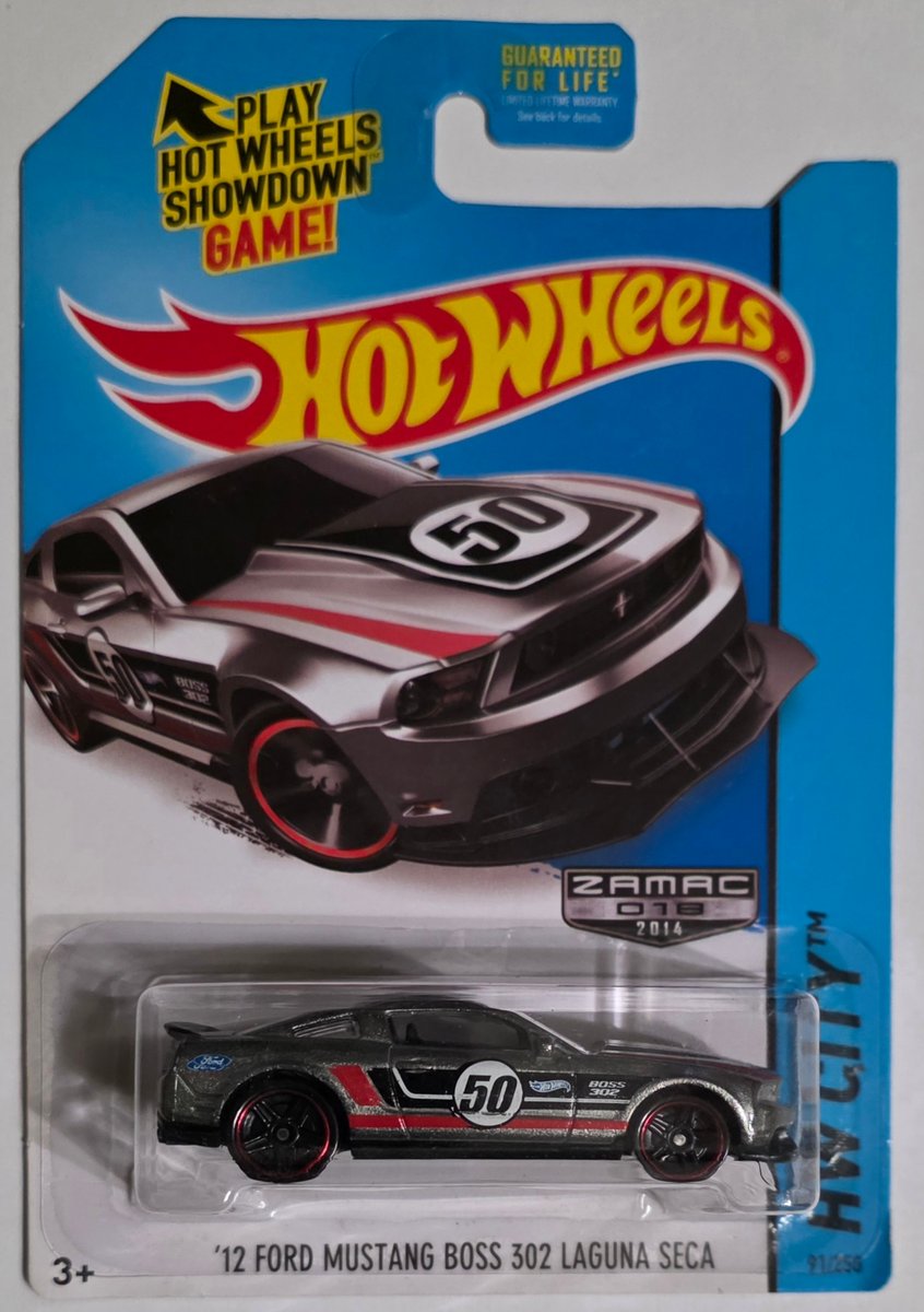 2014 Hot Wheels '12 Ford Mustang Boss 302 Laguna Seca (Zamac)