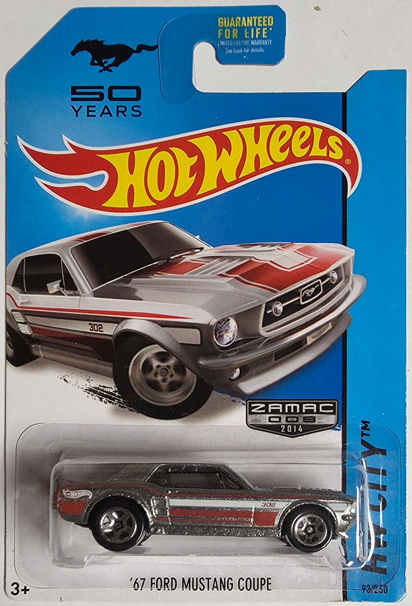 2014 Hot Wheels '67 Ford Mustang Coupe (Zamac)