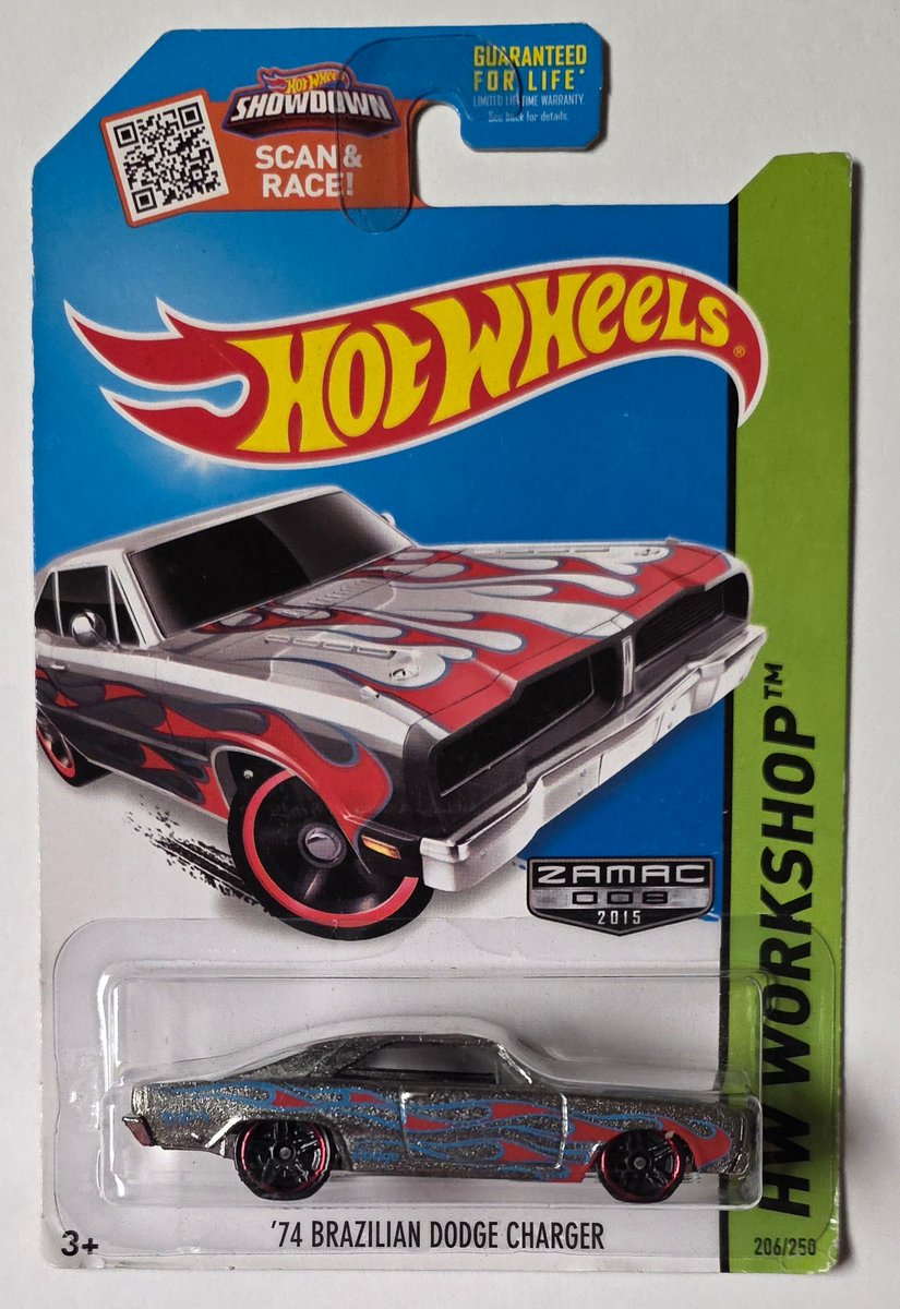 2015 Hot Wheels '74 Brazilian Dodge Charger (Zamac)