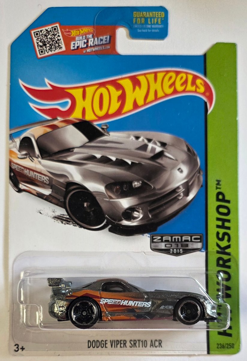2015 Hot Wheels Dodge Viper SRT10 ACR (Zamac)