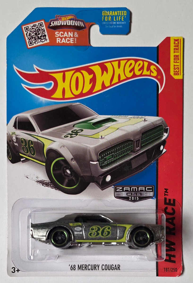 2015 Hot Wheels '68 Mercury Cougar (Zamac)
