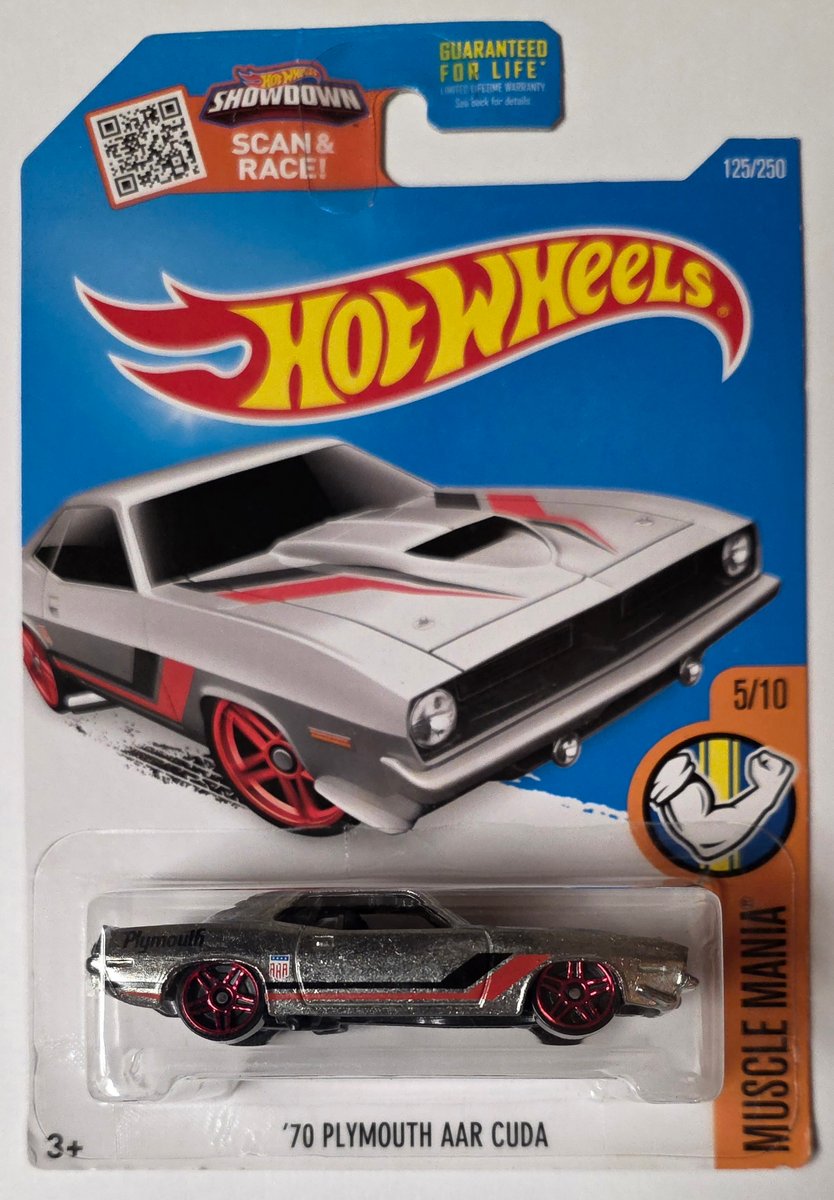 2016 Hot Wheels '70 Plymouth AAR Cuda (Zamac)