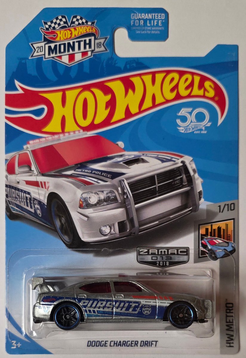 2018 Hot Wheels Dodge Charger Drift (Zamac)