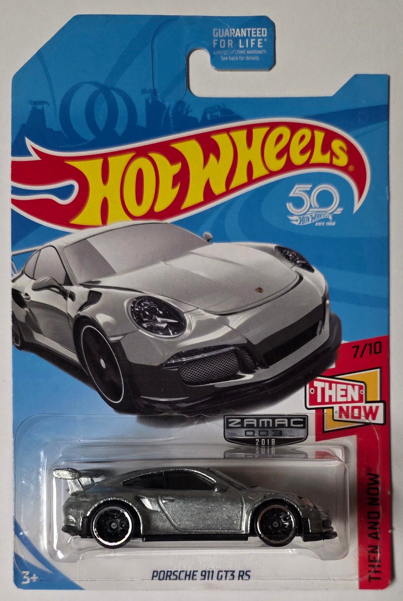 2018 Hot Wheels Porsche 911 GT3 RS (Zamac)
