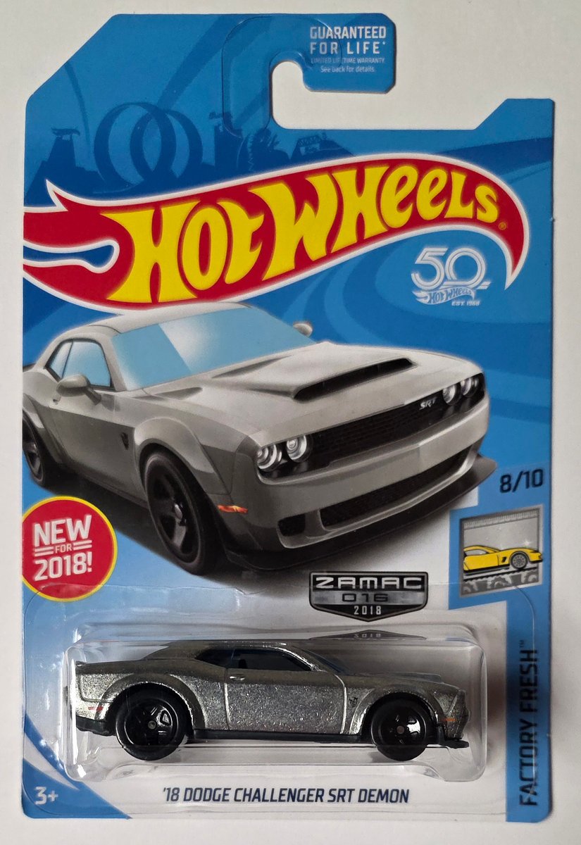 2018 Hot Wheels '18 Dodge Challenger SRT Demon (Zamac)