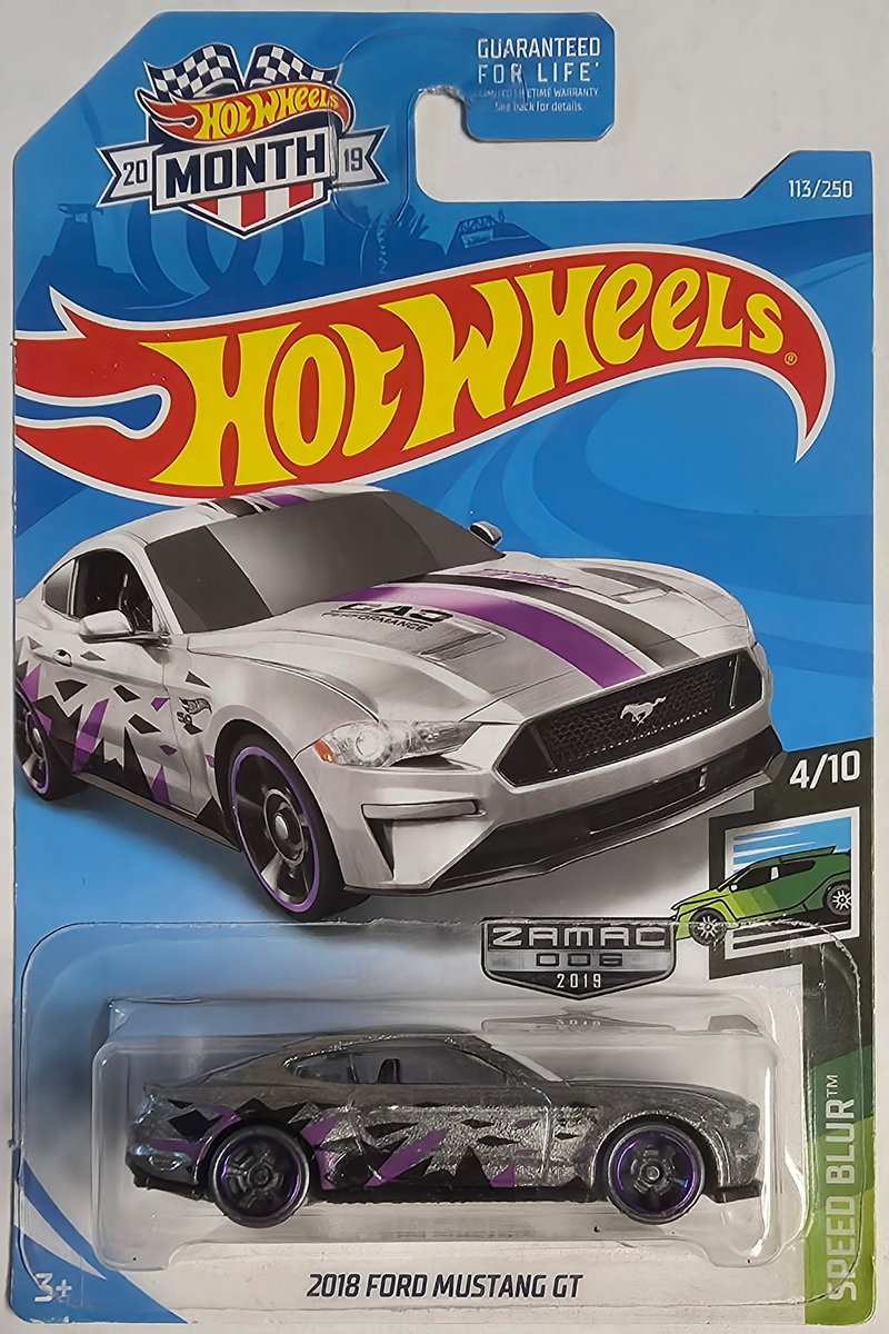 2019 Hot Wheels 2018 Ford Mustang GT (Zamac)