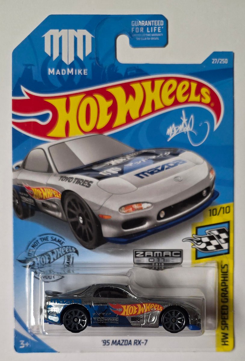 2019 Hot Wheels '95 Mazda RX-7 (Zamac)