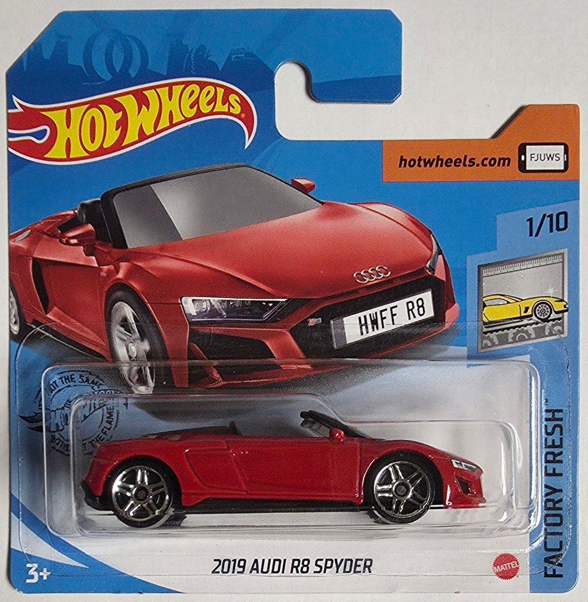 2020 Hot Wheels 2019 Audi R8 Spyder (First Edition)