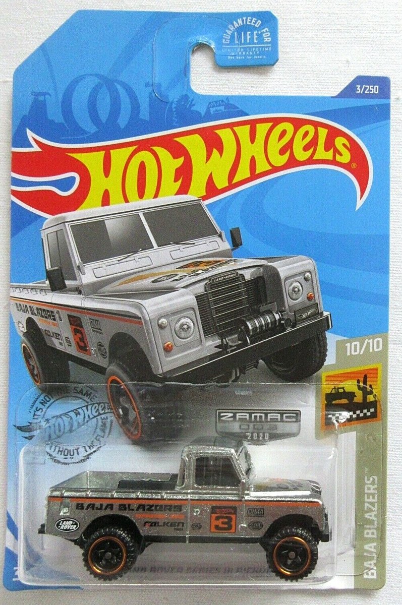 2020 Hot Wheels Land Rover Series III Pickup (Zamac)