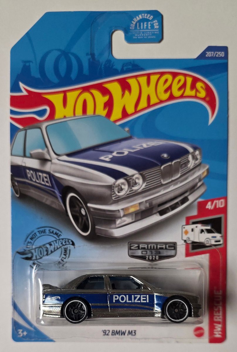 2020 Hot Wheels '92 BMW M3 (Zamac)