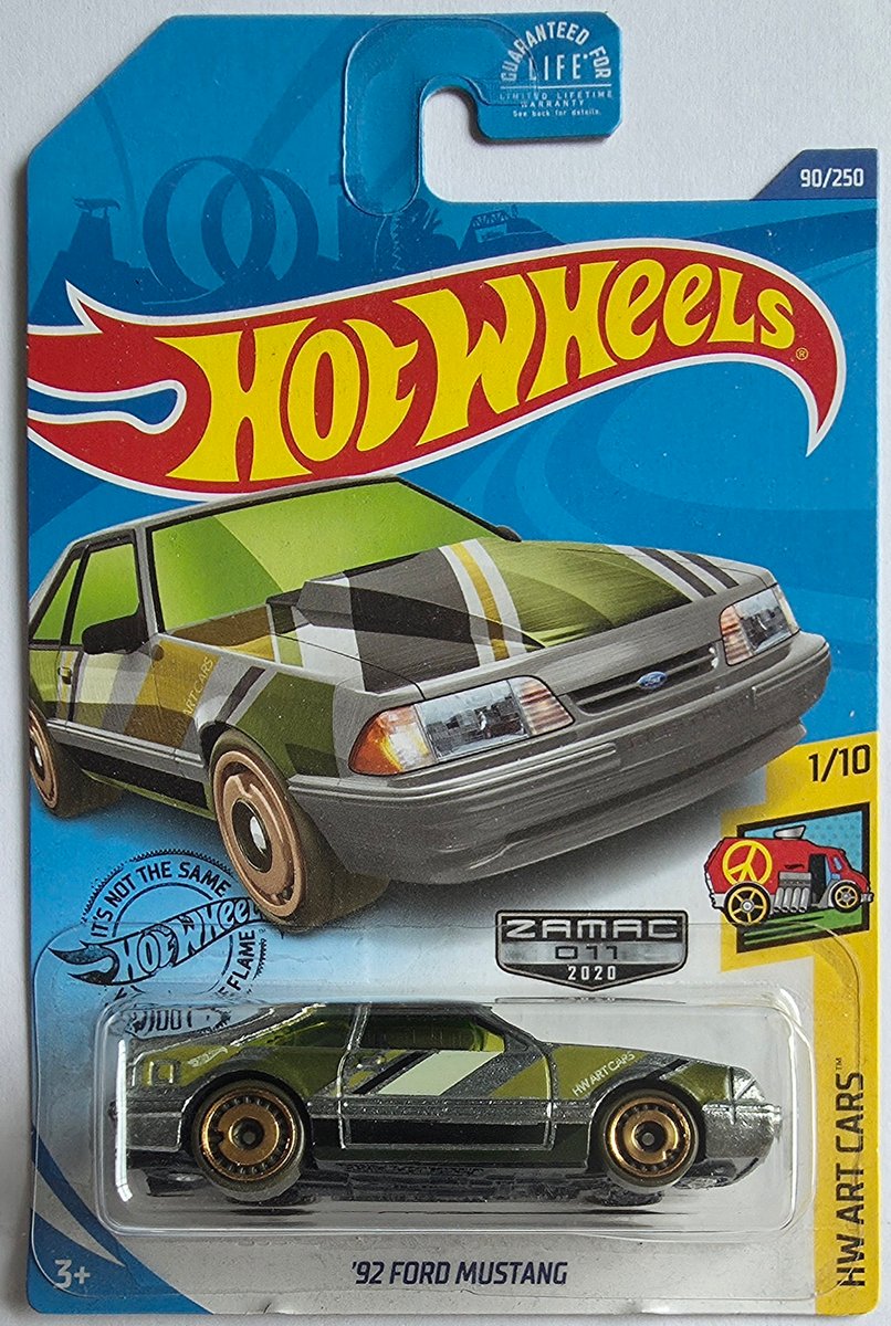 2020 Hot Wheels '92 Ford Mustang (Zamac)