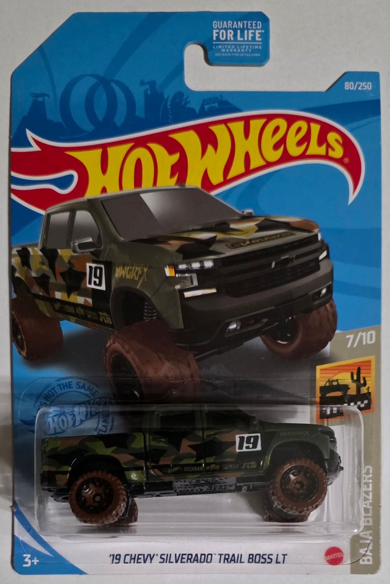 2021 Hot Wheels '19 Chevy Silverado Trail Boss LT