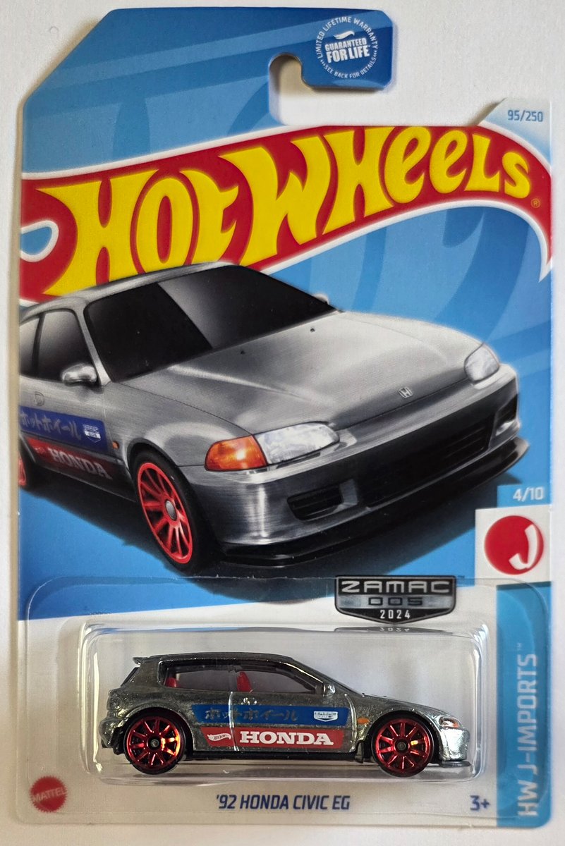 2024 Hot Wheels '92 Honda Civic EG (Zamac)