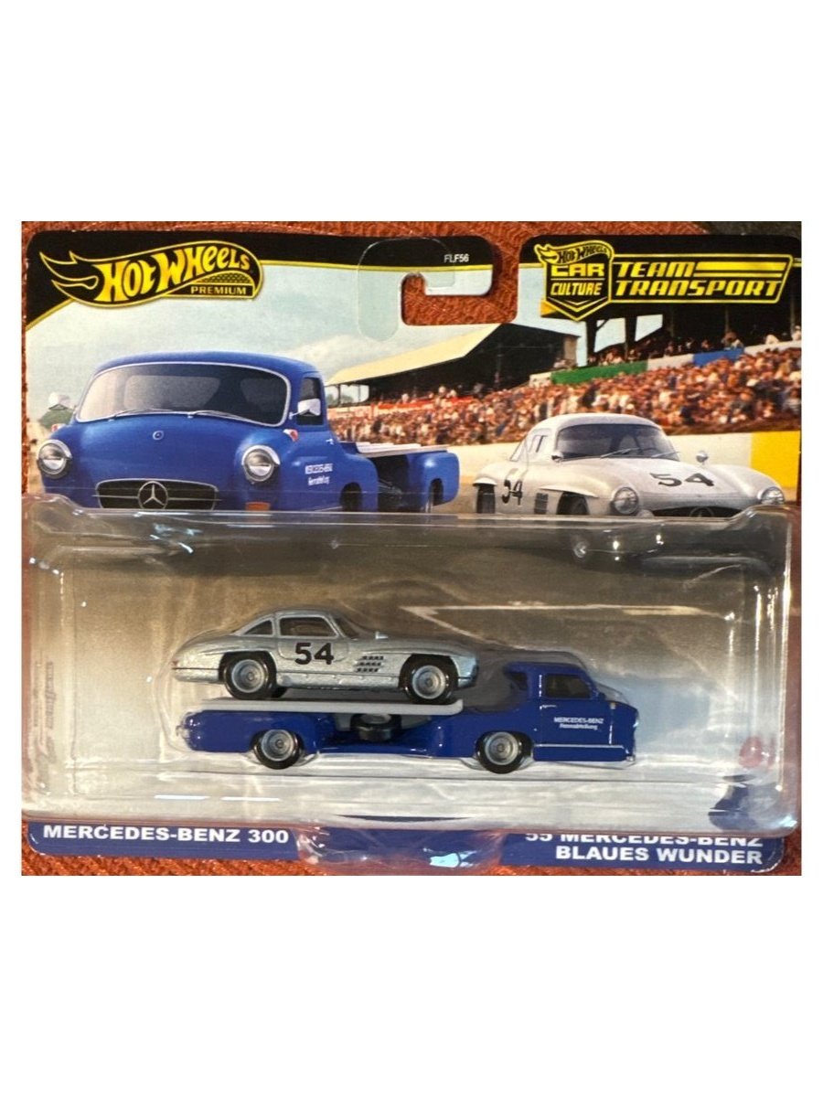 2024 Hot Wheels Mercedes-Benz 300 SL & '55 Mercedes-Benz Blaues Wunder