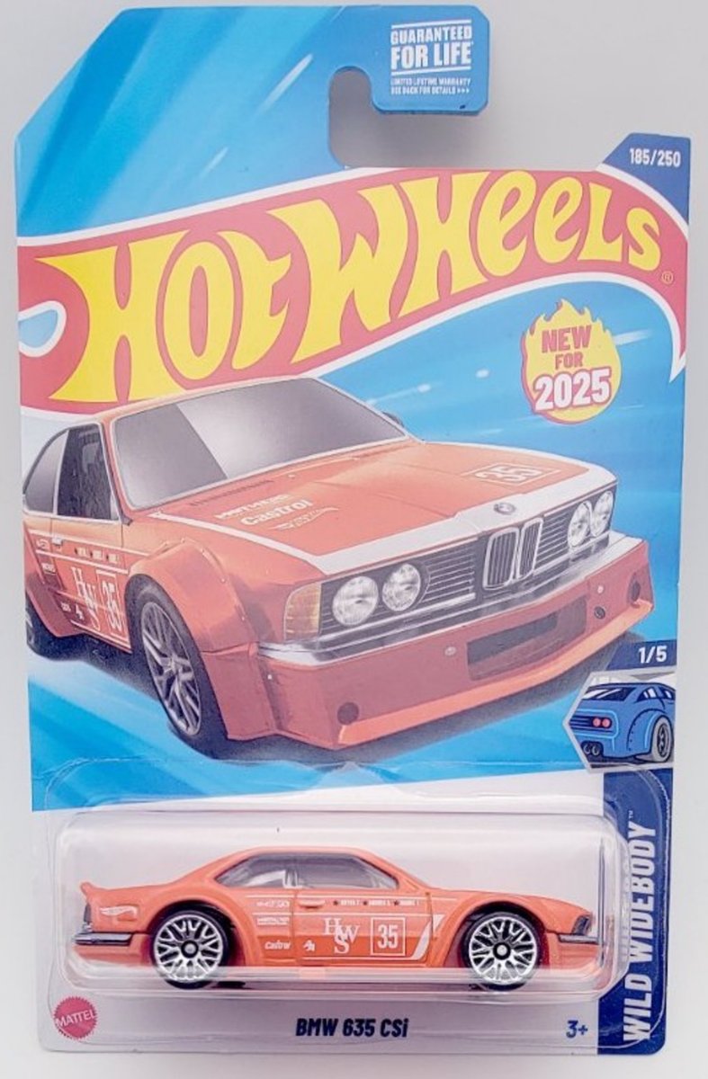 2025 Hot Wheels BMW 635 CSi (First Edition)