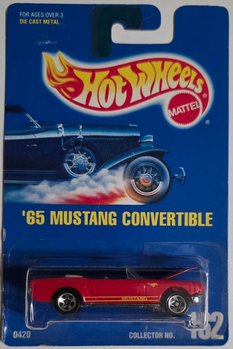 1991 Hot Wheels '65 Mustang Convertible
