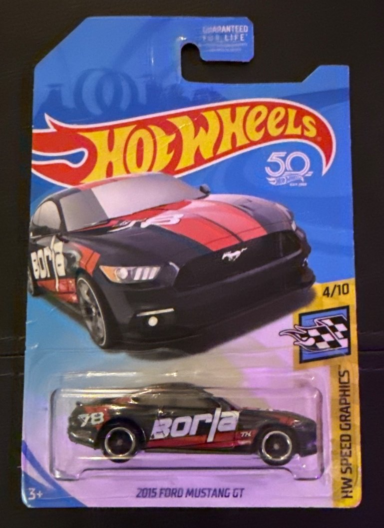 2018 Hot Wheels 2015 Ford Mustang GT (Super Treasure Hunt)