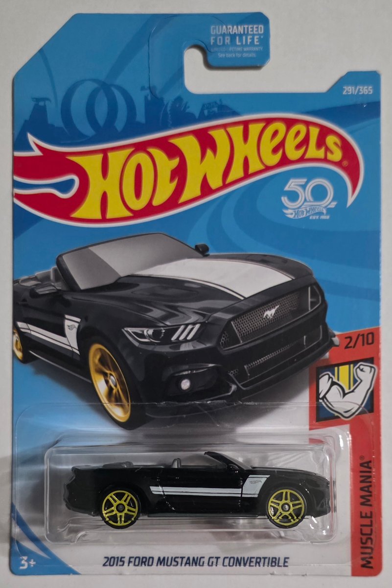 2018 Hot Wheels 2015 Ford Mustang GT Convertible