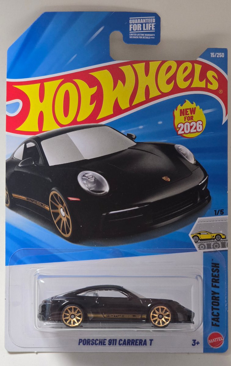 2026 Hot Wheels Porsche 911 Carrera T (First Edition)