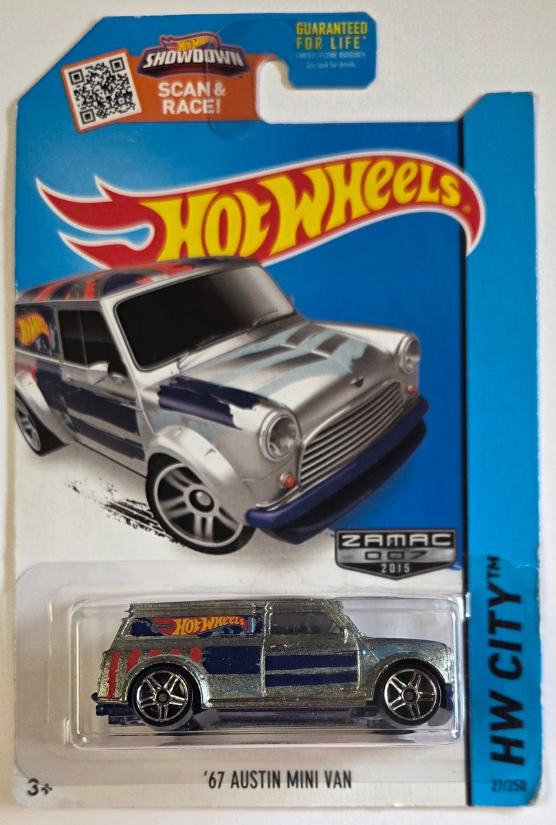 2015 Hot Wheels '67 Austin Mini Van (Zamac)