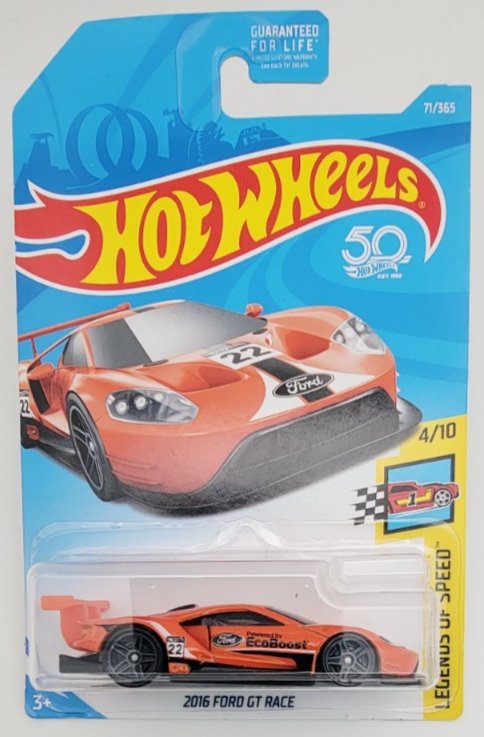 2018 Hot Wheels 2016 Ford GT Race