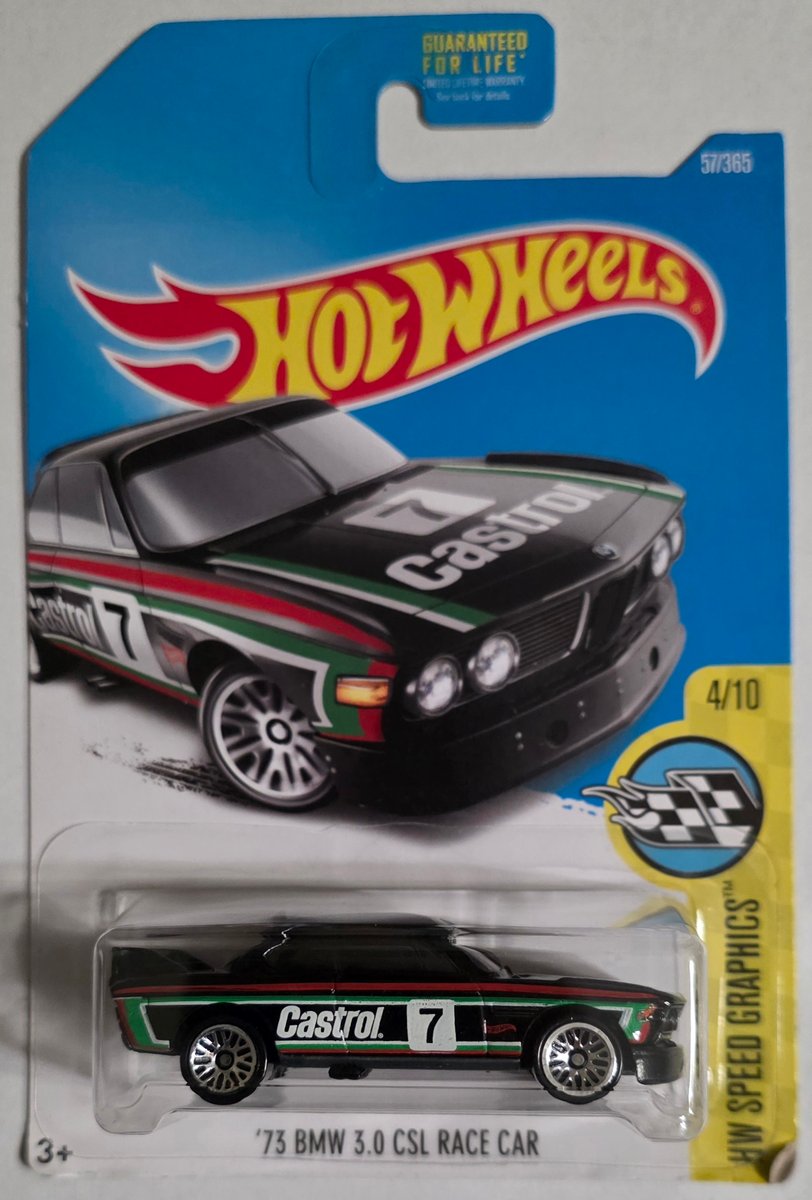 2017 Hot Wheels '73 BMW 3.0 CSL Race Car
