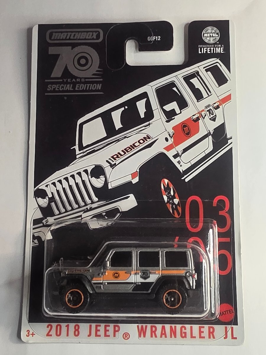 2023 Matchbox 2018 Jeep Wrangler JL